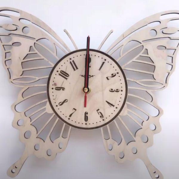 butterfly-themed clock