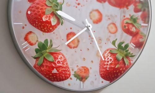 strawberry wall clock