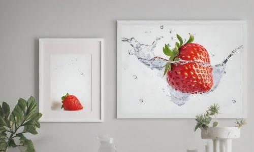 Strawberry Splash Wall Art