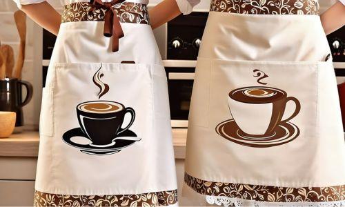coffee printed apron