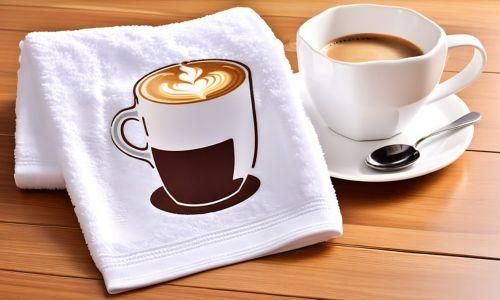 coffee-themed kitchen towel