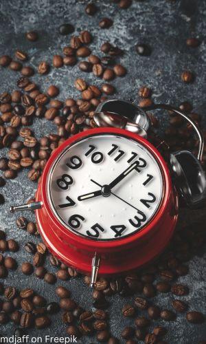 espresso cup wall clock