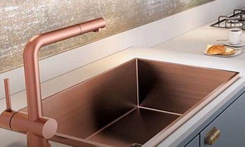 Rose Gold Faucet and Sink