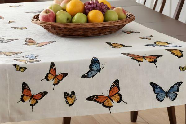 butterfly-themed table runner 