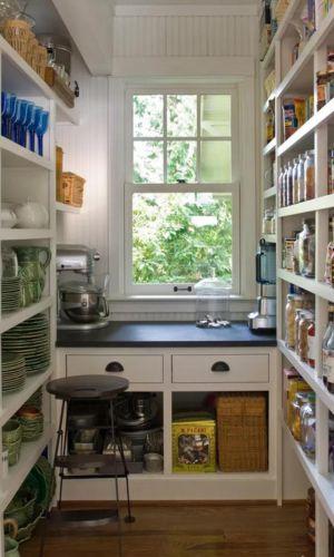incorporate a counter in walk-in pantry