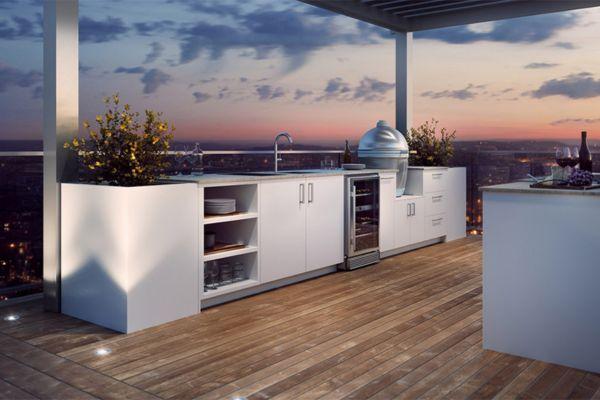 Outdoor Kitchen with Roof Terrace