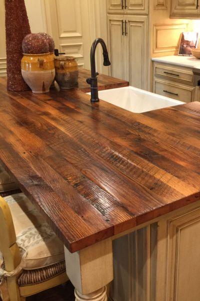 Reclaimed Wood Countertops