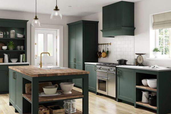 Forest Green Cabinets