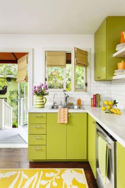 Lime Green Cabinets