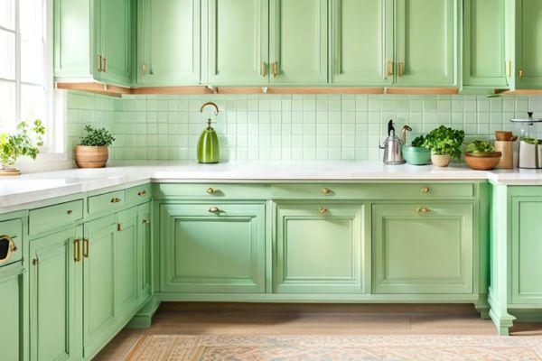 Seafoam Green Cabinets