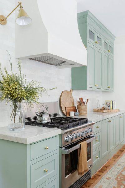 Blue Green Cabinets