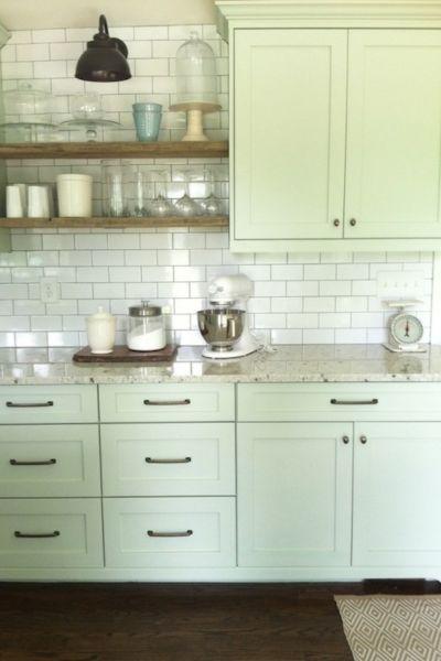 Tea Green Cabinets