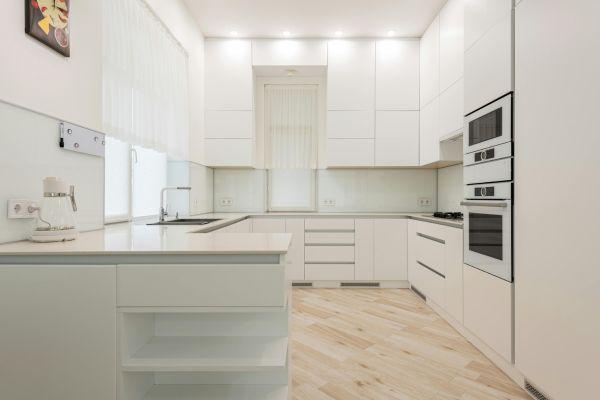 All-White Monochrome Kitchen