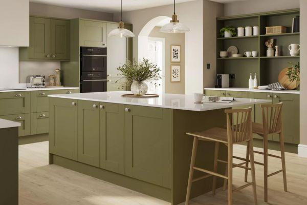 Moss Green Cabinets