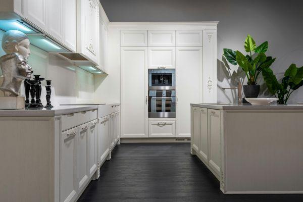 White Cabinets with Matte Finish